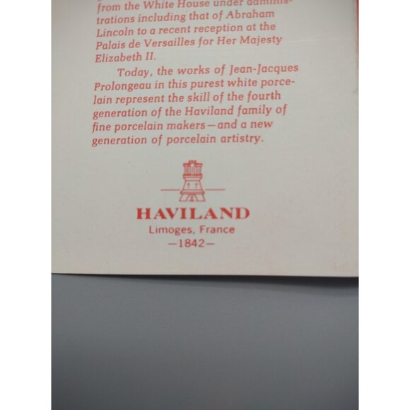 Vtg 1977 Bountiful Angel Haviland Limoges France Porcelain Christmas Ornament - Picture 16 of 17